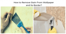 how to remove stain from wallpaper and its border